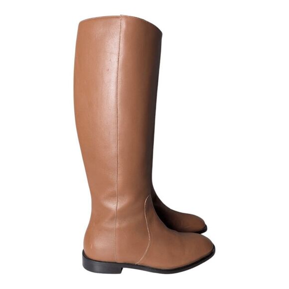 J CREW Quinn Tall Leather Riding Boot Size 6 - Picture 2 of 9